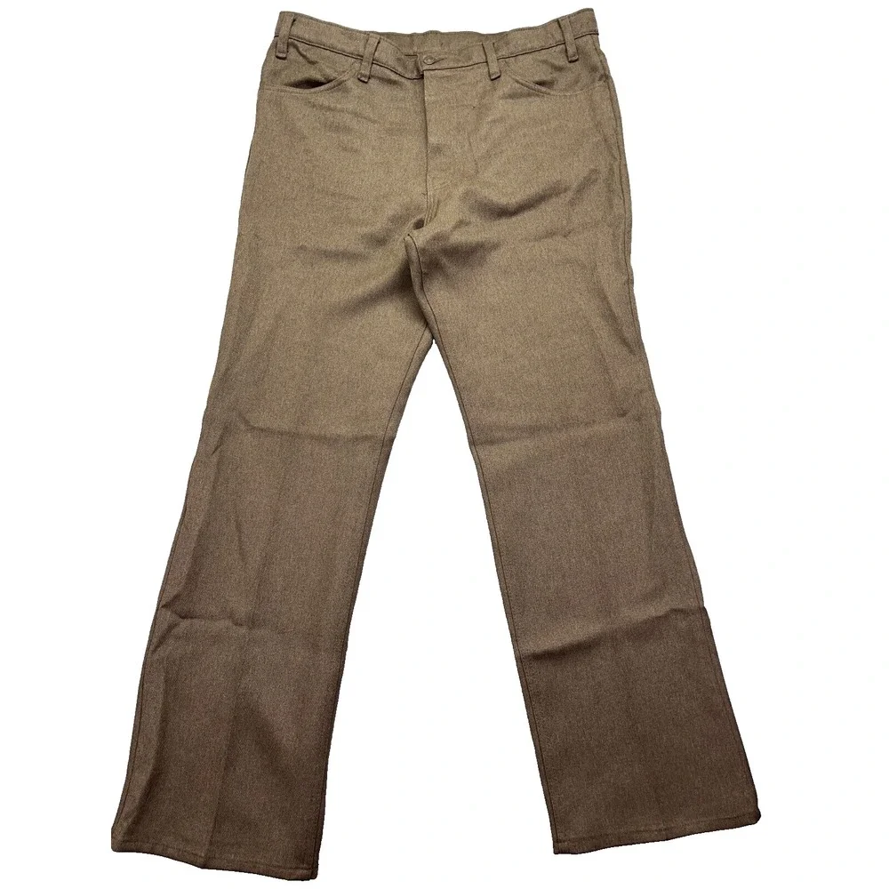 Levi's Vintage‎ 90s Black/Gold Tab Pants/Slacks Brown Fits 38
